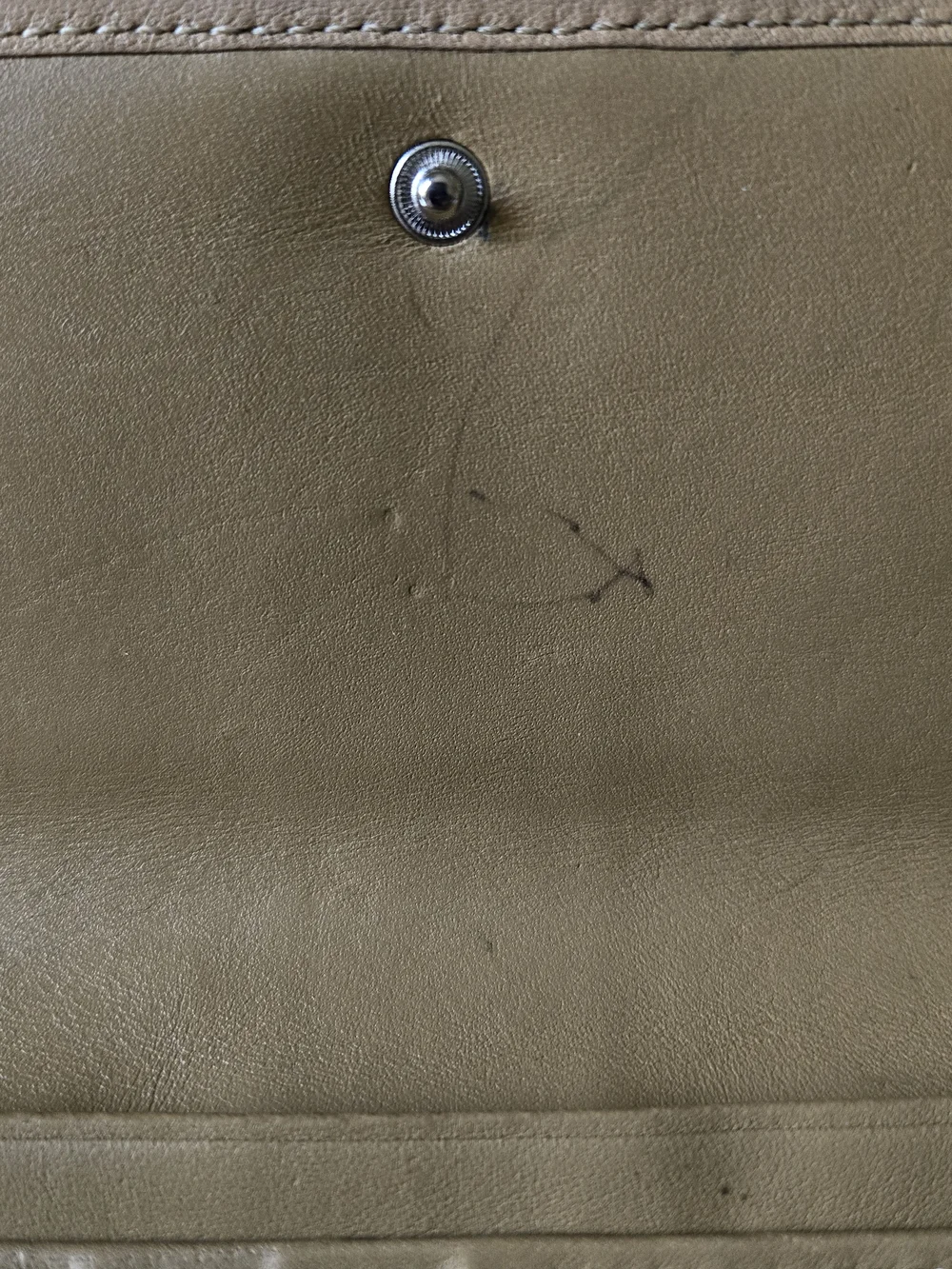Coach Tan Leatherware Checkbook Wallet